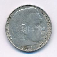 Német Harmadik Birodalom 1939F 2M Ag "Hindenburg" T:XF patina
German Third Reich 1939F 2 ...