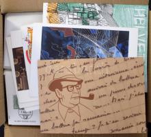 Svájc kb 400 db FDC, CM és emlékap a 70-es, 80-as, évekből, karton dobozban