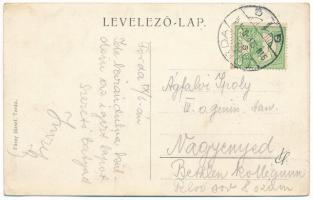 1910 Torda, Turda; látkép, üzletek, piac. Füssy József kiadása / general view, shops, market (Rb)