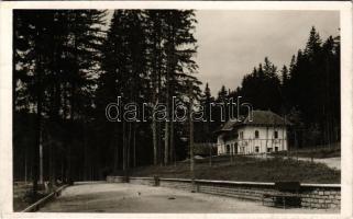 1941 Tusnádfürdő, Baile Tusnad; nyaralók, sétatér / villas, promenade (EK)