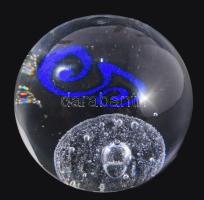 Üveg levélnehezék. 7 cm