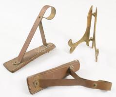 Réz karnis tartó, réz tányér tartó