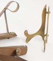 Réz karnis tartó, réz tányér tartó