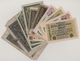 Német Birodalom 1920-1923. 10db-os bankjegytétel T:vegyes German Empire 1920-1923. 10pcs banknote lot C:mixed