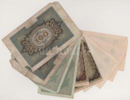 Német Birodalom 1920-1923. 10db-os bankjegytétel T:vegyes
German Empire 1920-1923. 10pcs banknote l...