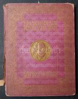 Shakespeare album. Shakespeare élete és költészete, írók tanulmányaiban, képzőművészek festményeiben, rajzaiban, rézmetszeteiben és előadóművészek alakításaiban megvilágítva. Pesti Napló kiadás, Bp. 1910 Dúsan aranyozott dombornyomásos kiadói egészvászon díszkötésben (gerinc sérült)
