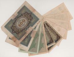 Német Birodalom 1920-1923. 10db-os bankjegytétel T:vegyes
German Empire 1920-1923. 10pcs banknote l...