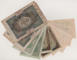 Német Birodalom 1920-1923. 10db-os bankjegytétel T:vegyes
German Empire 1920-1923. 10pcs banknote l...