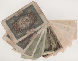 Német Birodalom 1920-1923. 10db-os bankjegytétel T:vegyes
German Empire 1920-1923. 10pcs banknote l...
