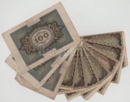 Német Birodalom 1920-1922. 10db-os bankjegytétel: 100M + 5000M T:vegyes
German Empire 1920-1922. 10...