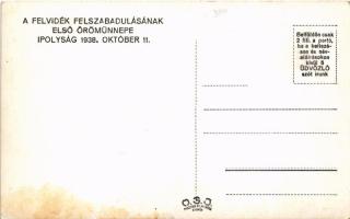 1938 Ipolyság, Sahy; bevonulás. A Felvidék felszabadulásának első örömünnepe 1938. október 11. / ent...