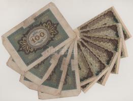 Német Birodalom 1920-1922. 10db-os bankjegytétel: 100M + 5000M T:vegyes
German Empire 1920-1922. 10...