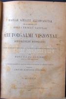 Edvi Illés Sándor: A Magyar Kir. Államvasutak és az üzemükben levő Helyi Érdekű Vasutak áruforgalmi viszonyai. Kereskedelmi monográfia I.-II. kötet, a szerző saját kezű dedikálásával rokonának! Bp. Pallas, 1896. félvászon kötésben cca 700p. jó állapotban