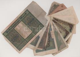 Német Birodalom 1919-1923. 10db-os bankjegytétel T:vegyes
German Empire 1919-1923. 10pcs banknote l...