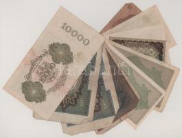 Német Birodalom 1919-1923. 10db-os bankjegytétel T:vegyes
German Empire 1919-1923. 10pcs banknote l...
