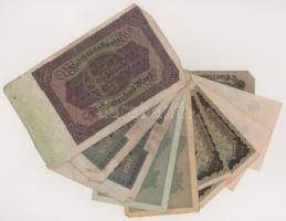 Német Birodalom 1920-1923. 10db-os bankjegytétel T:vegyes
German Empire 1920-1923. 10pcs banknote l...