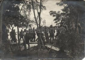 3 db I. világháborús frontfotó a Piave környéki harcokról