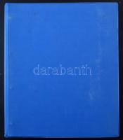 NSZK 33 db hajtott modern ív + ívdarabok, iratrendező mappában