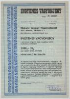 1990. "Miskolci Vasipari Kisszövetkezet" névre szóló ingyenes vagyonjegye 10.000Ft-ról (3x...