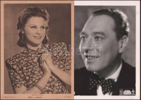 ca 1930 11 db Hunnia Film filmszínészeket ábrázoló nagy méretű fotó 26x30 c, Rökk Marika, Bilicsi, Tivadar, Páger Antal, stb