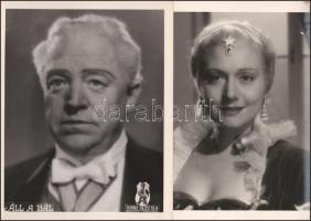 ca 1930 11 db Hunnia Film filmszínészeket ábrázoló nagy méretű fotó 26x30 c, Rökk Marika, Bilicsi, T...