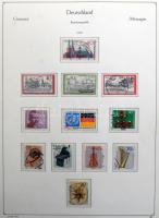 NSZK főleg bélyegzett gyűjtemény az 1971-1983 közötti időszakból, KABE falcmentes előnyomott albumban gyűrűs borítóval