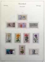 NSZK főleg bélyegzett gyűjtemény az 1971-1983 közötti időszakból, KABE falcmentes előnyomott albumba...