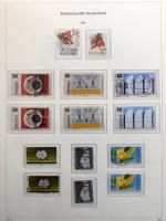 NSZK főleg bélyegzett gyűjtemény az 1971-1983 közötti időszakból, KABE falcmentes előnyomott albumba...