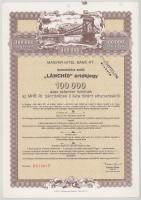 1991. Miskolc "Magyar Hitel Bank Rt. 'Lánchíd' értékjegy" 5000Ft-ról, bélyegzése...