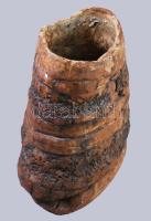 EE 69 jelzéssel: Váza. Mázas stúdiókerámia, jelzett, hibátlan 20x21 cm