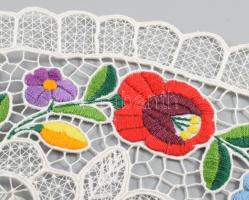 Kalocsai mintás hímzett terítő csipke 40x26 cm