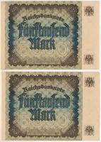 Német Birodalom 1922. 5000M (2x) sorszámkövetők "S 079823 - S 079824" T:XF
Germany 1922. ...