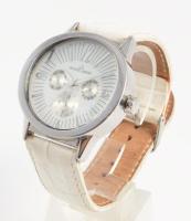 Jacques Lemans karóra, kvarc, bőr szíjjal, d: 45 mm