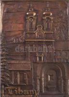 Renner Kálmán (1927-1994): Tihany. Bronz falplasztika, jelzett, , 24,5x17,5cm