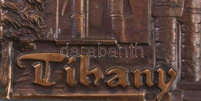 Renner Kálmán (1927-1994): Tihany. Bronz falplasztika, jelzett, , 24,5x17,5cm