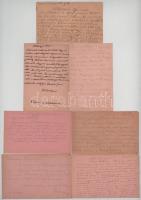 7 db RÉGI első világháborús osztrák-magyar tábori postai levelezőlap, közte 1 szerb hadifogságból kü...