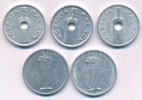 1970-1980 k. 5db Al zseton, sörbárca, benne: Kőbányai Sörgyár, KSM Sör T:XF,VF