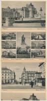 Nagyvárad, Oradea; - 2 db RÉGI leporellólap 20-20 képpel, borító nélkül / 2 pre-1945 leporello cards with 20-20 pictures, without covers