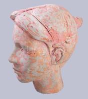 Jelzés nélkül: Női fej, Terrakotta, 25 cm