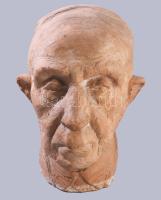 Jelzés nélkül: Férfi fej szobor, Terrakotta, 30 cm