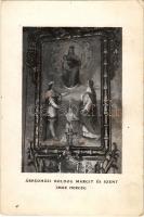 Veszprém, Püspöki vár kápolnájának oltárképe - Árpád-házi Boldog Margit és Szent Imre herceg (EK)