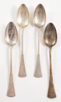 4 db ezüst kiskanál, dianás jelzéssel, mesterjeggyel 100 g