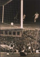 Machos Ferenc gólja, 2 db utólagos nagyítás, feliratozva, 21×30 cm