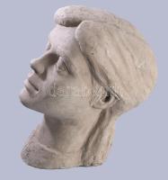 Jelzés nélkül: Női arc, Terrakotta. 31,5 cm