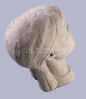 Jelzés nélkül: Női arc, Terrakotta. 31,5 cm