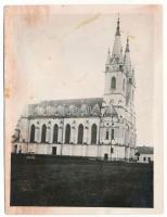 Ditró, Gyergyóditró, Gyó-Ditró, Ditrau; Catedrala / katedrális / cathedral. photo (non PC) (12 x 9 cm) (fl)