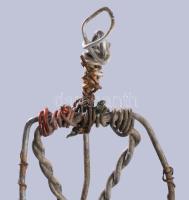 Jelzés nélkül: Drótember. Kristóf Lajos szobrászművész hagyatékából 39 cm