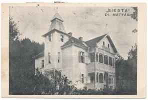 1932 Szovátafürdő, Baile Sovata; Siesta Dr. Mátyás / Siesta szálló, villa / hotel, villa (EB)