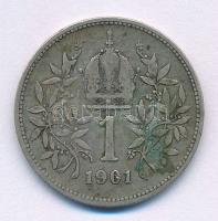 Ausztria 1901. 1K Ag "Ferenc József" T:F patina Austria 1901. 1 Corona Ag "Franz Joseph" C:F patina Krause KM#2804