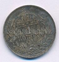 1914KB 1K Ag "Ferenc József" T:XF,VF patina Adamo K5.1